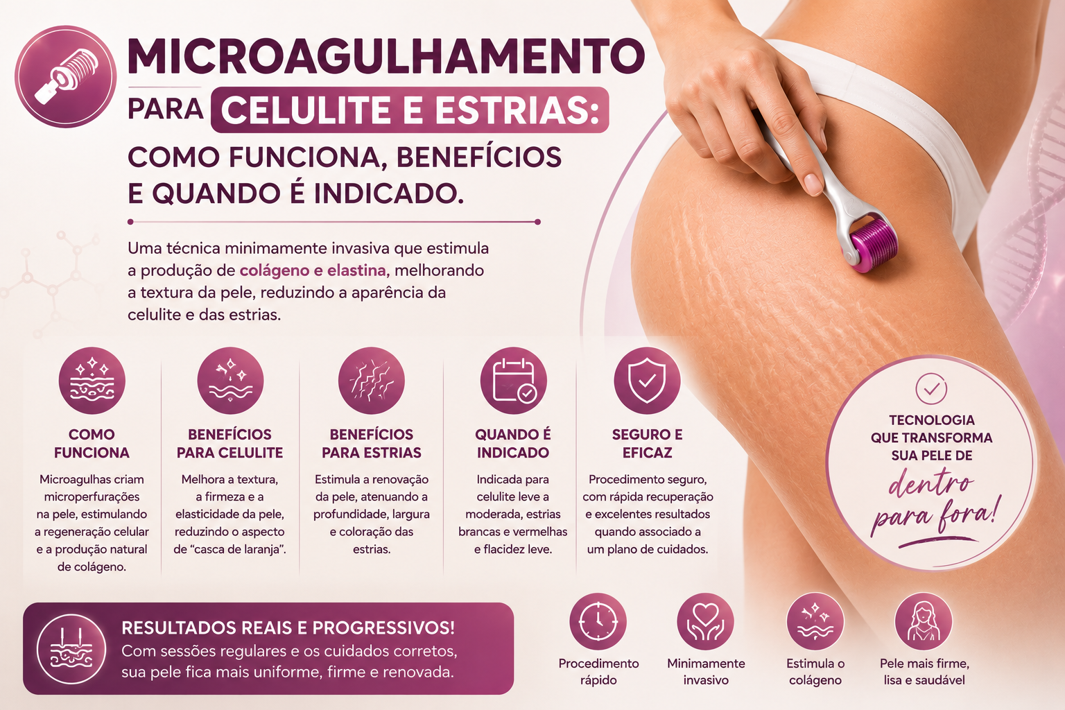 Microagulhamento para Celulite e Estrias: Como Funciona, Benefícios e Quando é Indicado