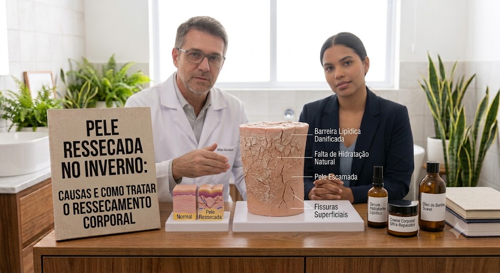 Pele Ressecada no Inverno: Causas e Como Tratar o Ressecamento Corporal