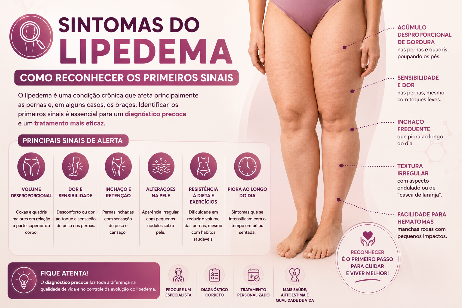Sintomas do Lipedema Como Reconhecer os Primeiros Sinais